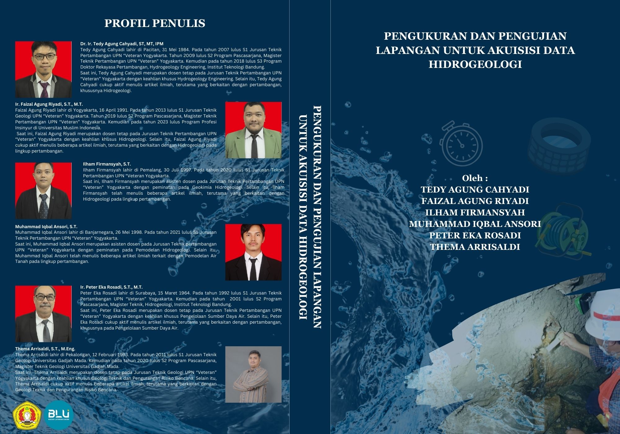 Cover Buku Pengukuran dan Pengujian Lapangan untuk Akuisisi Data Hidrogeologi